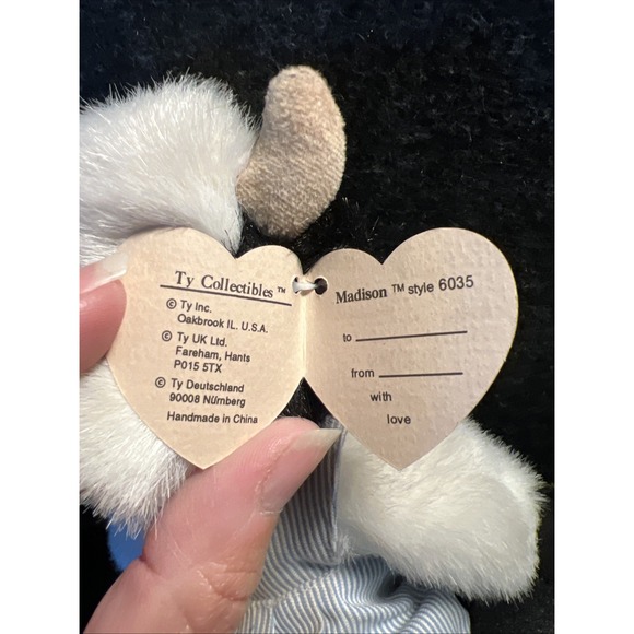 TY Attic Treasures‎ Madison The Cow Plush Toy with Outfit Tags 9" - Picture 5 of 8